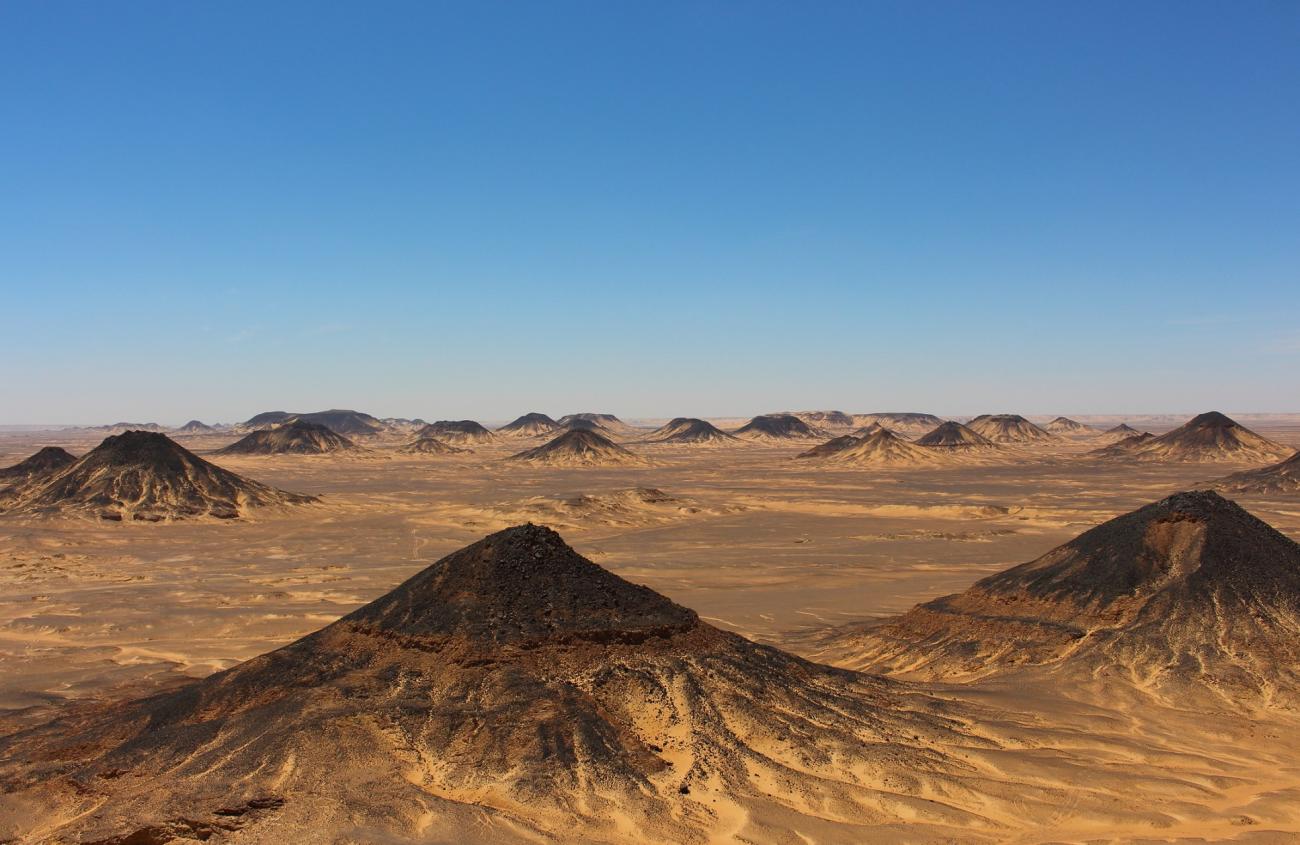 Black Desert Mountains close to Bahariya Oasis